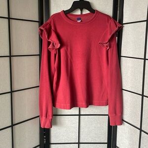 Old Navy Ruffle Sleeve Sweat Shirt